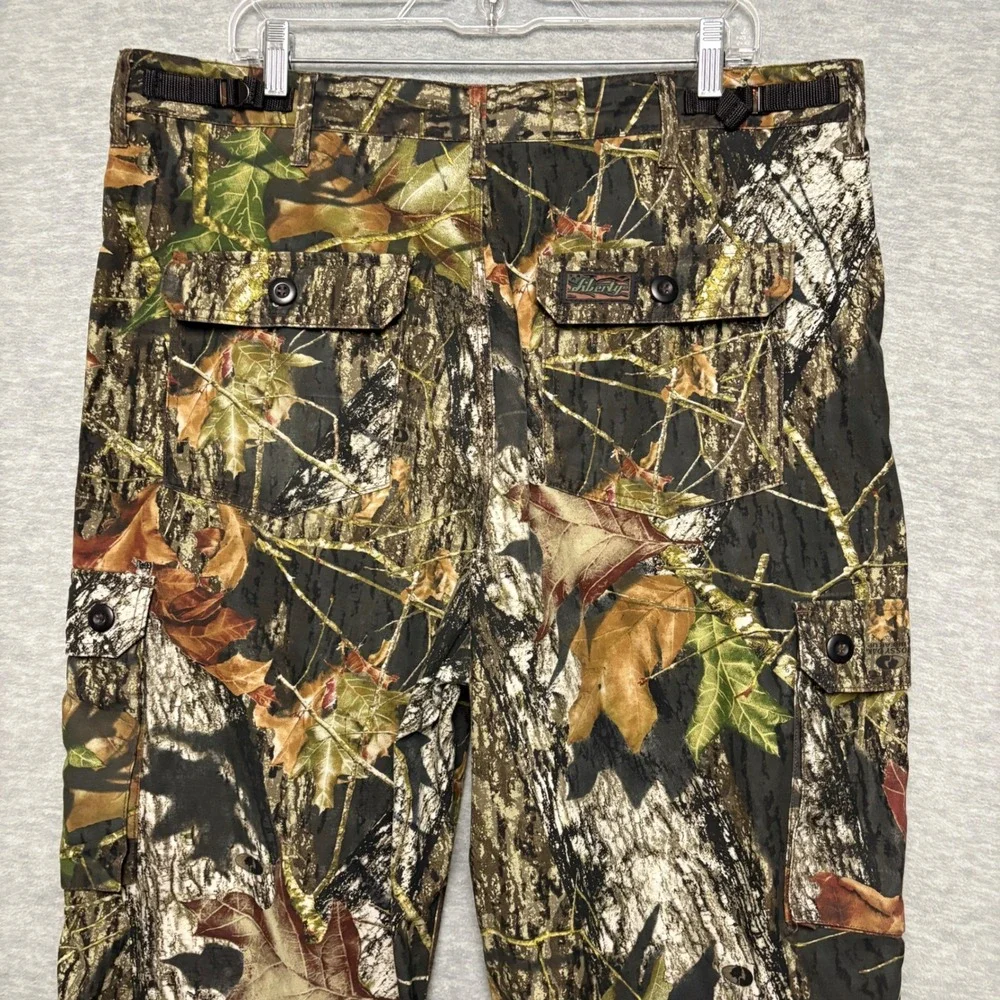 Liberty Mossy Oak Camo Cargo Pants adjustable Waist Hunting Outdoor Men L 38X30